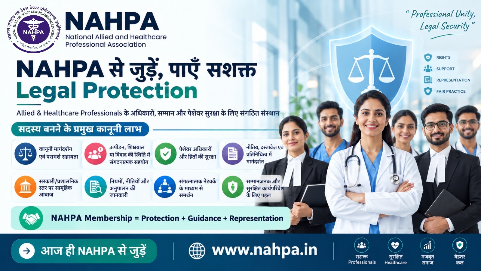 Connect with NAHPA for Legal Protection and Professional Support | A Complete Guide for Healthcare Professionals in India